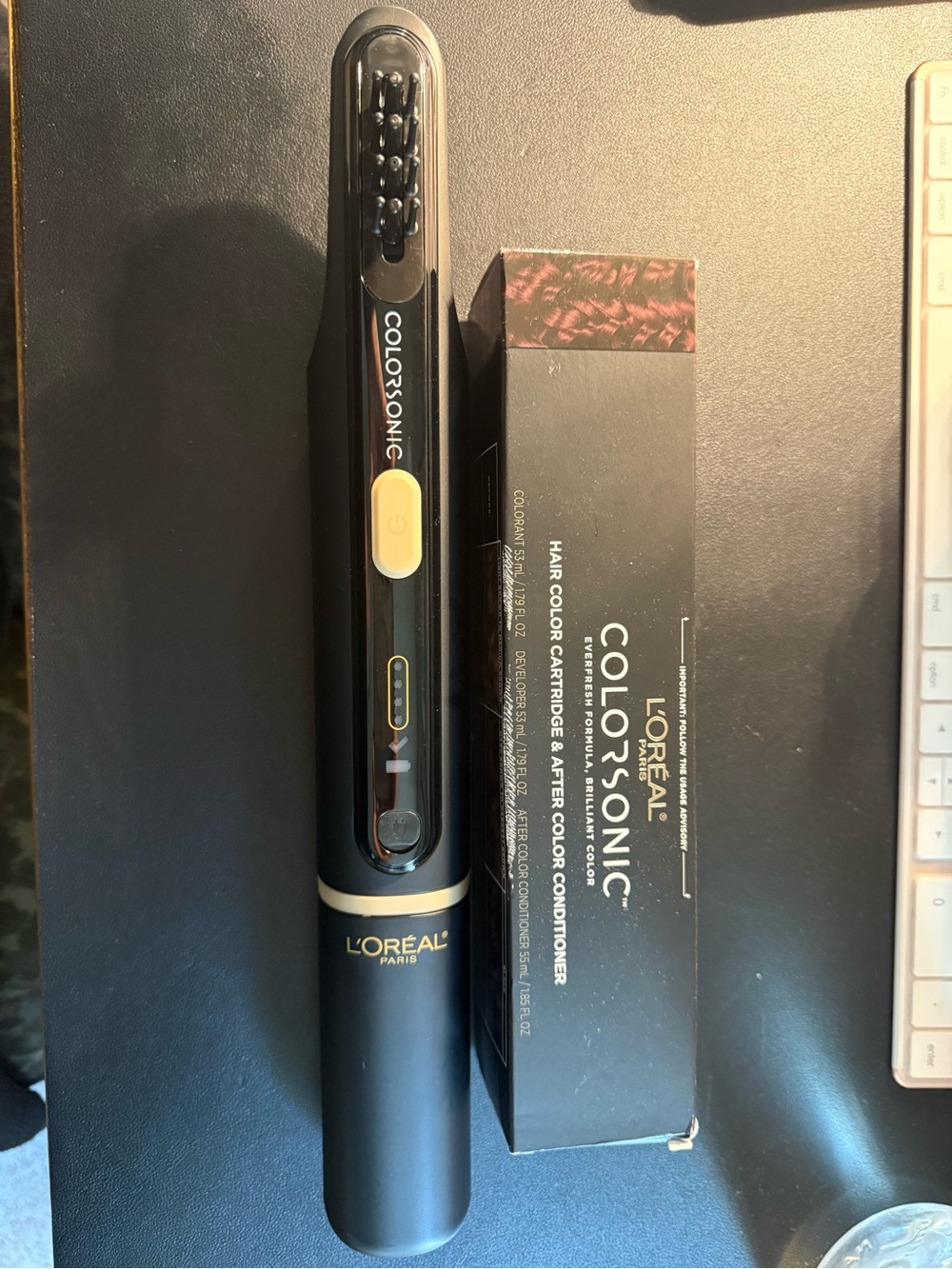 L'Oreal ColorSonic Hair Color Device in Black and Gold Accents